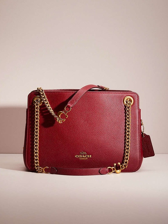 Coach Handbags - Coach Bryant Convertible Carryall In Brass/Deep Red